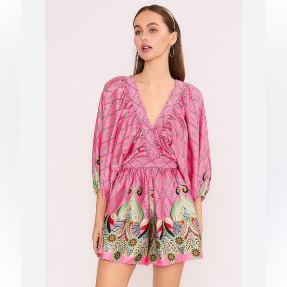 Great Pink Feather Romper! So cute